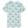 Vidaxl Pyjama pour enfants avec manches courtes 140 bleu clair