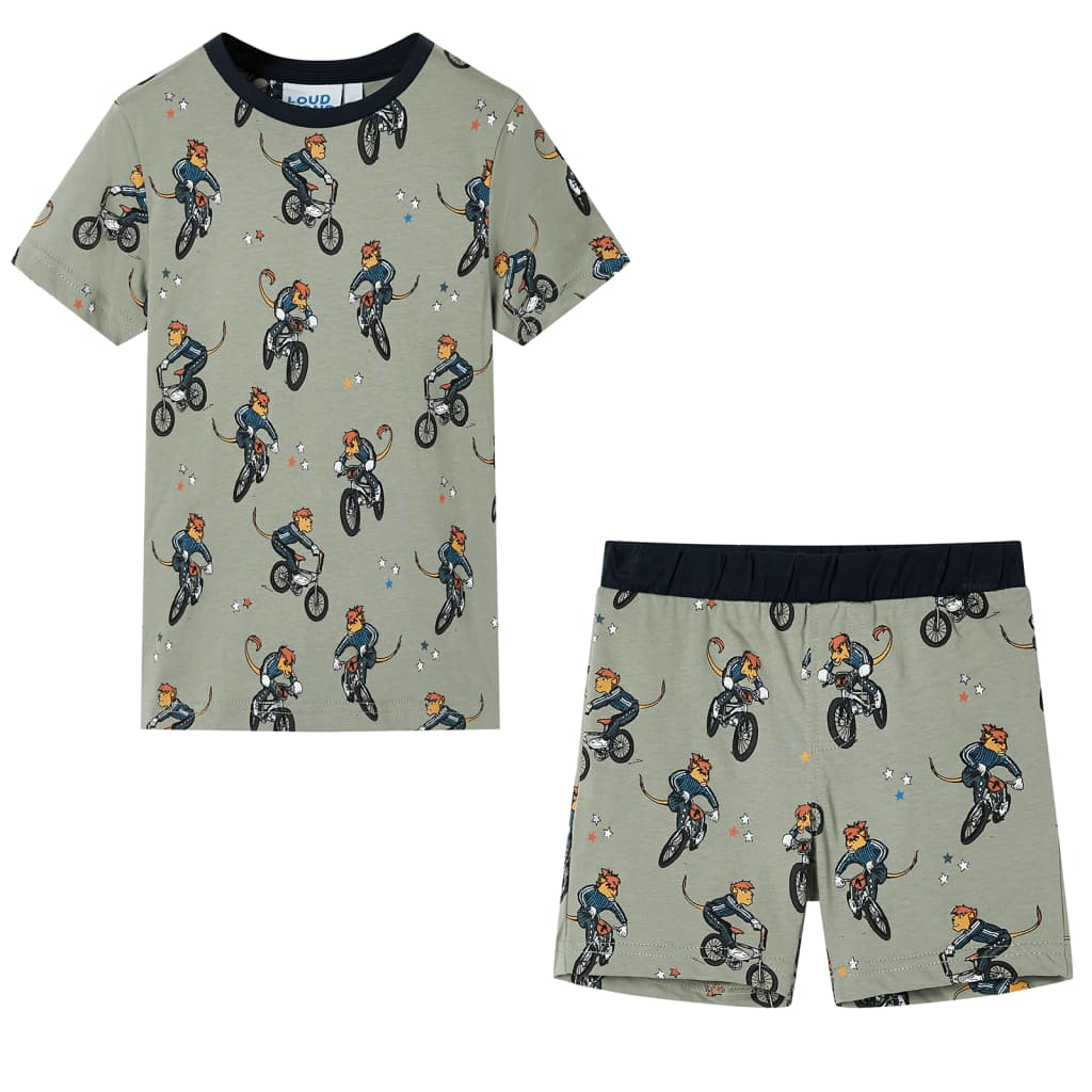 Vidaxl Pyjamas pour enfants avec des manches courtes 104 Lichtkaki