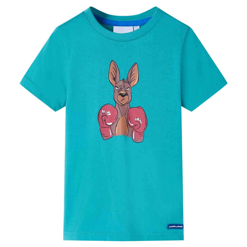Vidaxl Children's Shirt avec manches courtes 104 Couleur de menthe foncée