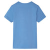 Vidaxl Child's Shirt avec manches courtes 116 Bleu moyen
