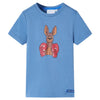 Vidaxl Child's Shirt avec manches courtes 140 bleu moyen