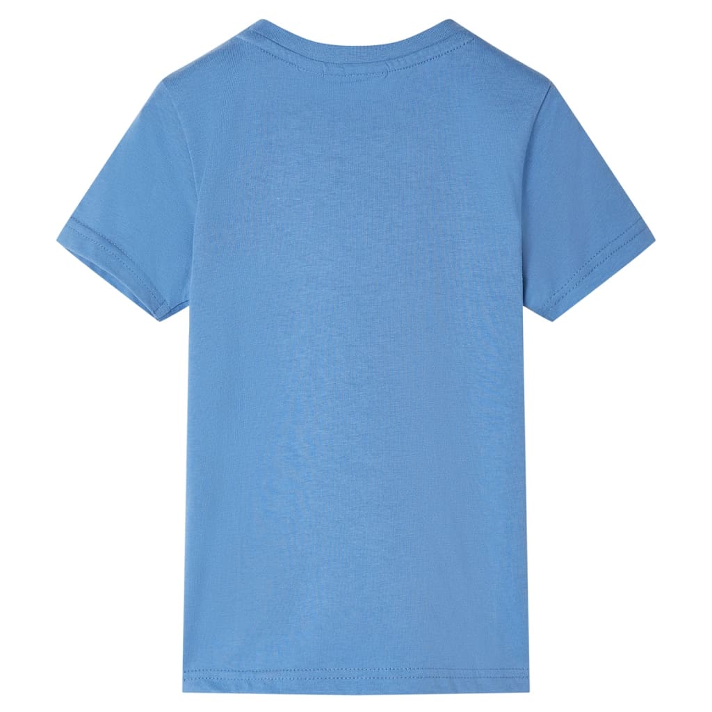 Vidaxl Child's Shirt avec manches courtes 140 bleu moyen