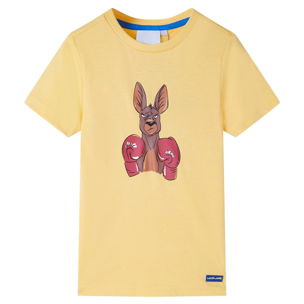 Vidaxl Child's Shirt avec manches courtes 116 jaune