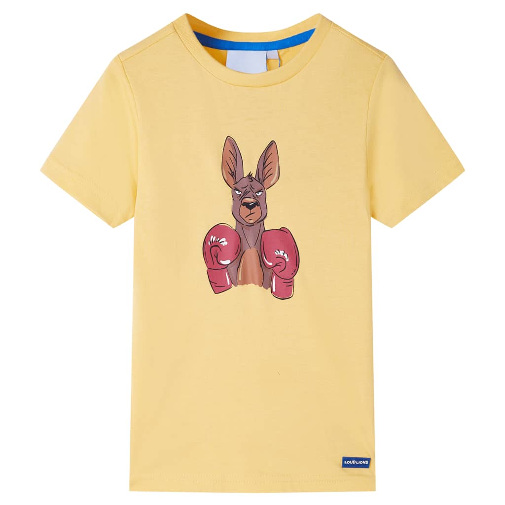 Vidaxl Child's Shirt avec manches courtes 128 jaune