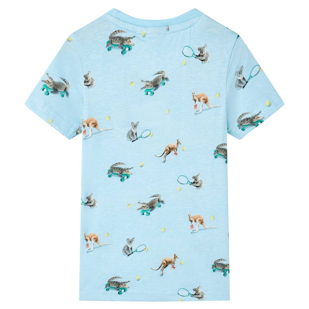Vidaxl Child's Shirt 92 mixte bleu clair