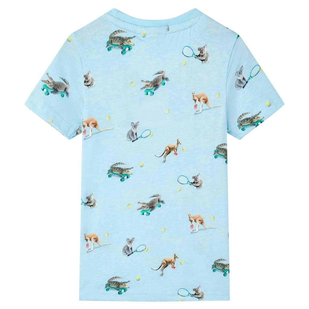 Vidaxl Child's Shirt 104 mixte bleu clair