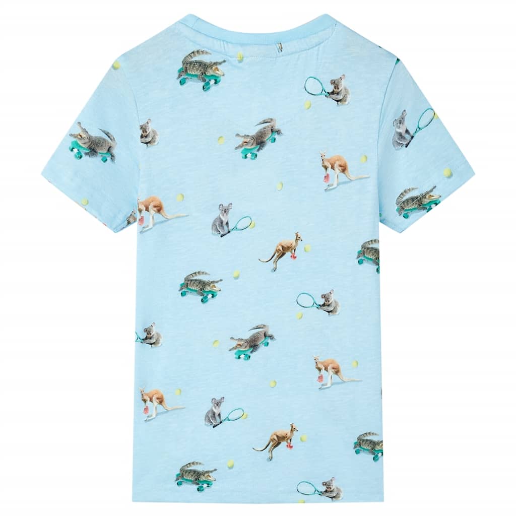 Vidaxl Child's Shirt 116 mixte bleu clair