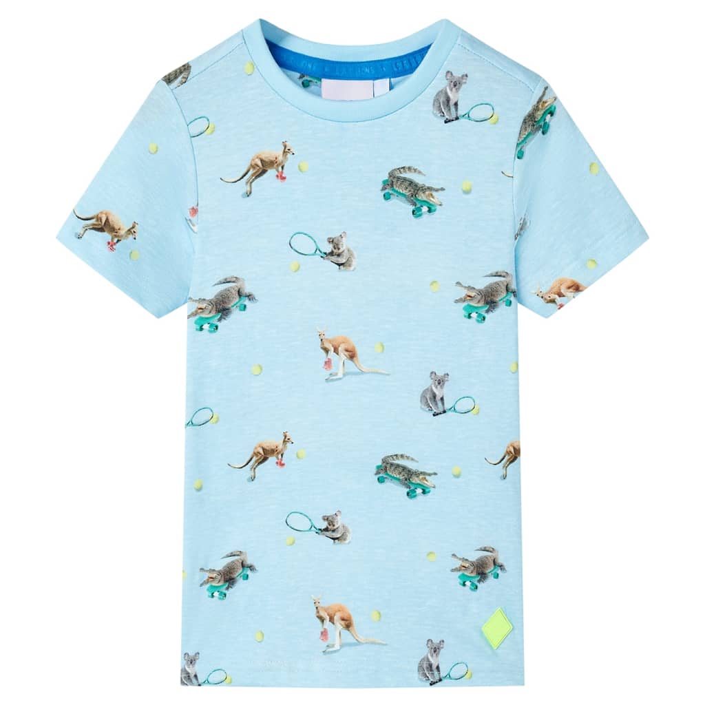Vidaxl Child's Shirt 140 mixte bleu clair