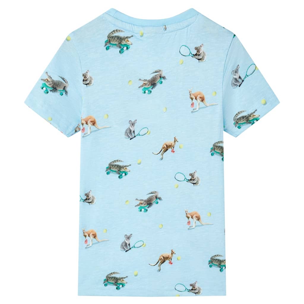 Vidaxl Child's Shirt 140 mixte bleu clair