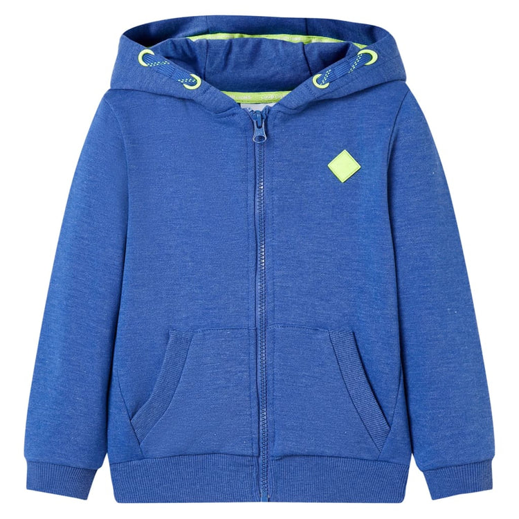 Vidaxl gilet pour enfants avec capuche et fermeture à glissière 104 Bleu mixte