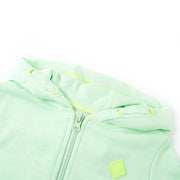 Vidaxl gilet pour enfants avec capuche et rits 92 vert vif - afbeelding 3