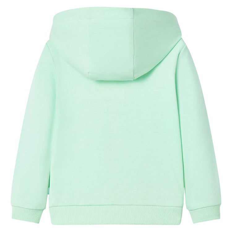 Vidaxl gilet pour enfants avec capuche et fermeture à glissière 104 vert vif