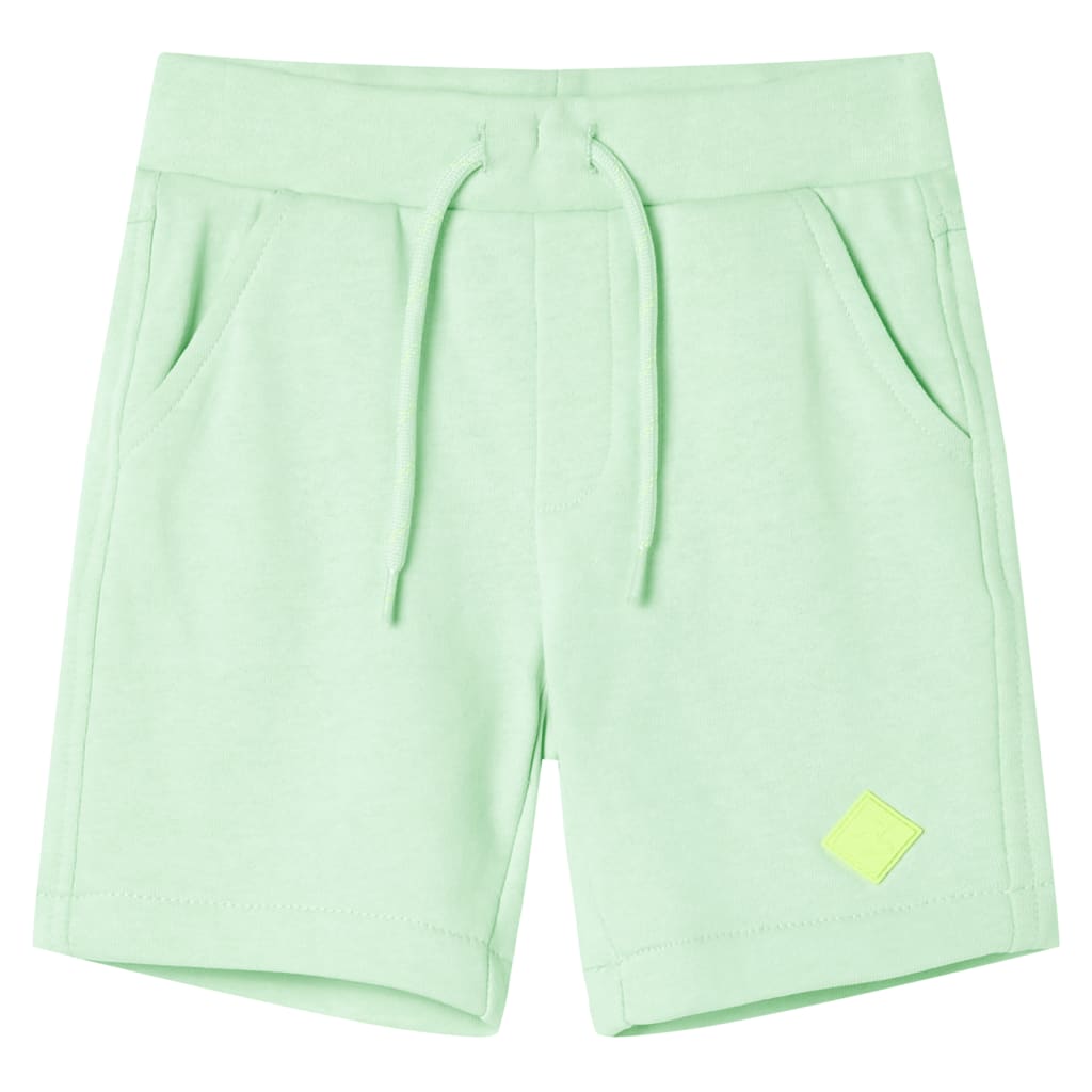 Short pour enfants Vidaxl avec Trekkoord 104 Green vif