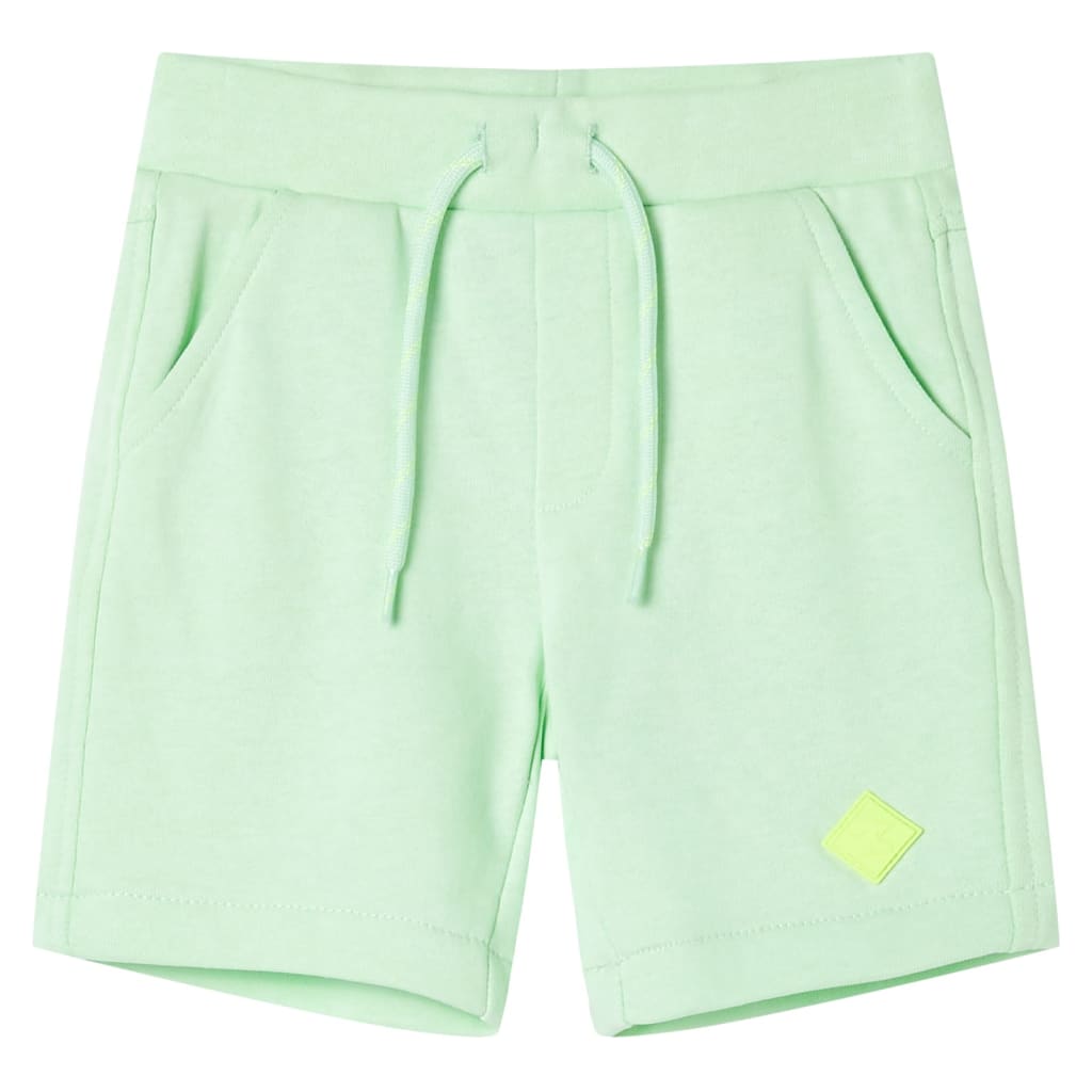 Short pour enfants vidaxl avec trekoord 128 vert vif