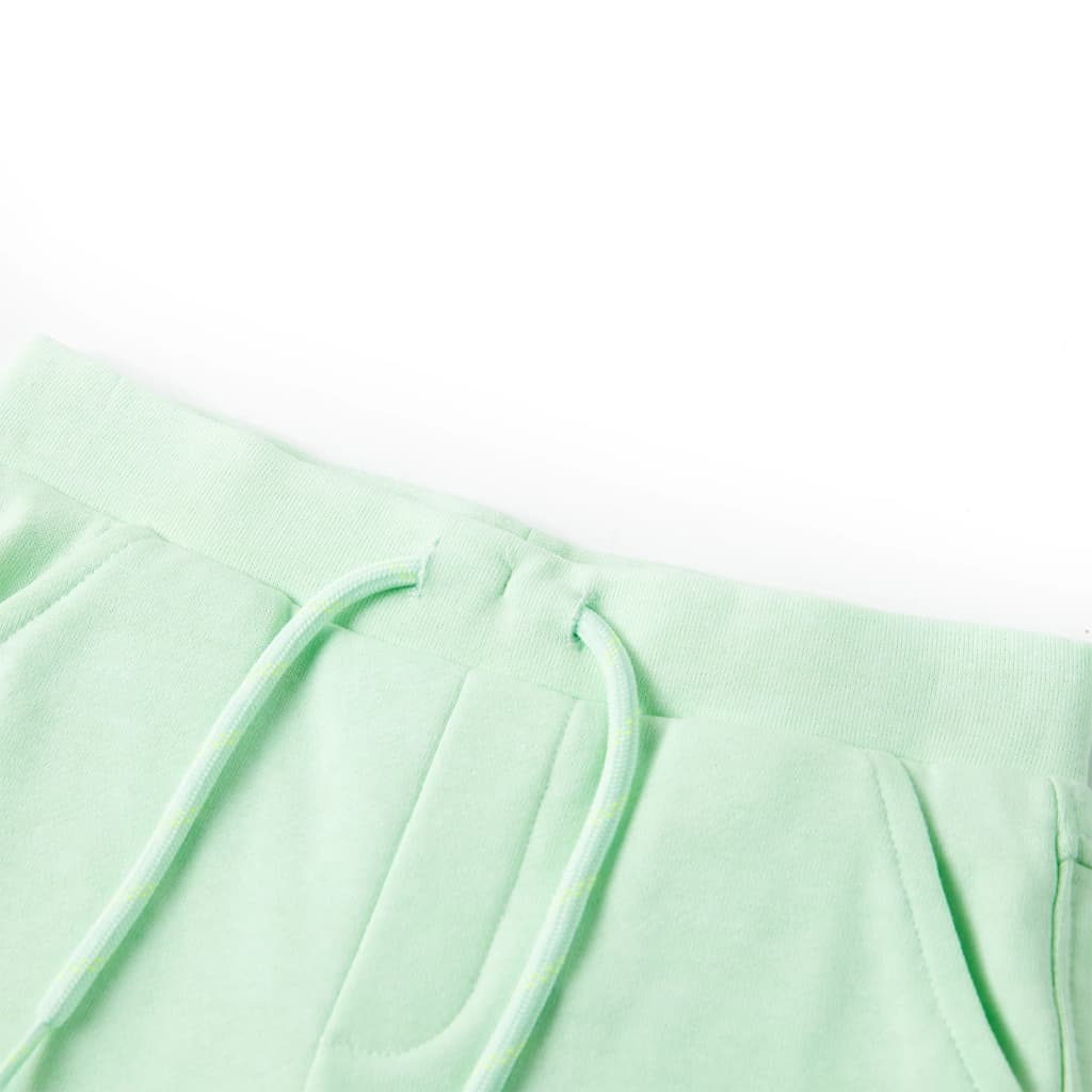 Short pour enfants vidaxl avec trekkoord 140 vert vif