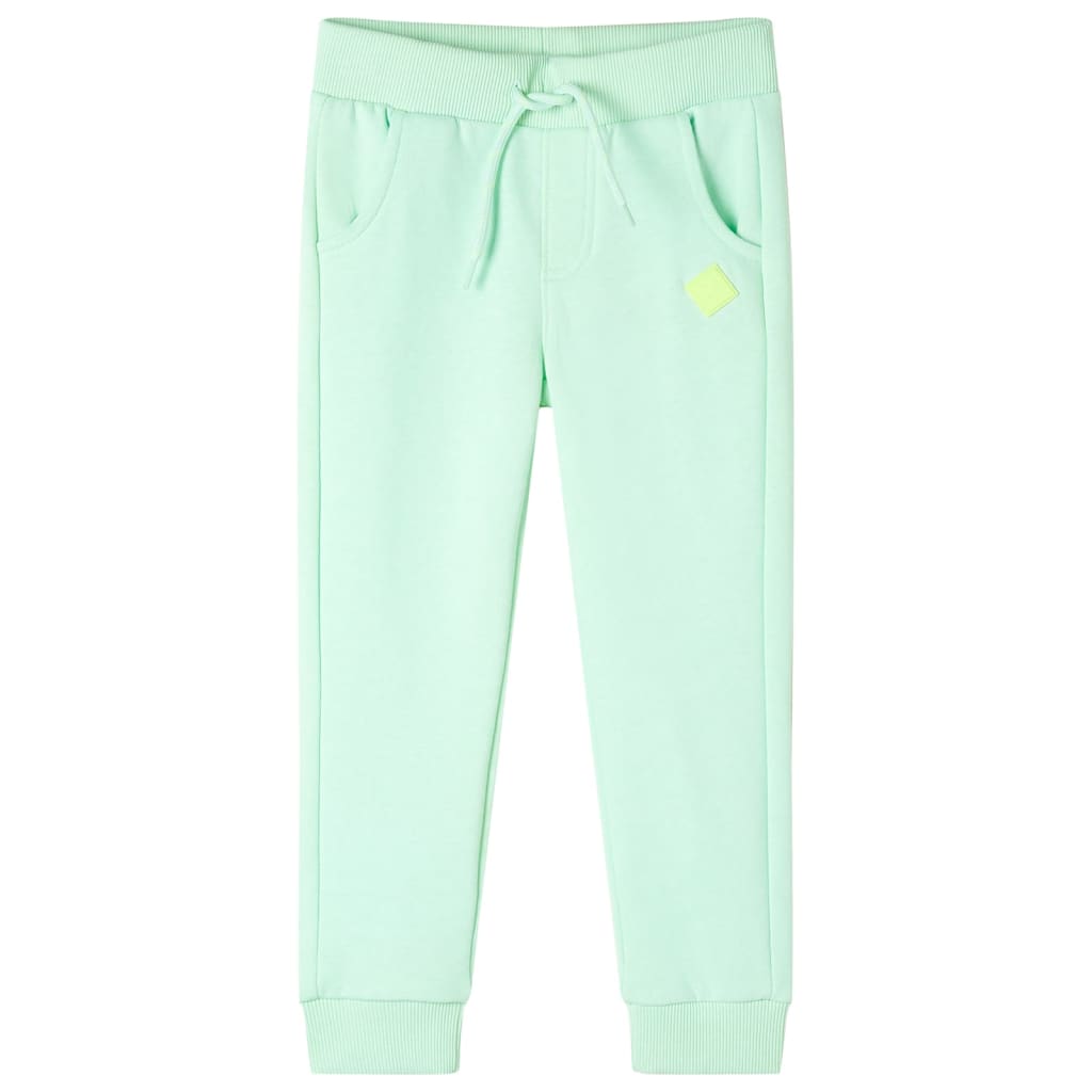 Vidaxl pantalon de jogging pour enfants 128 vert vif