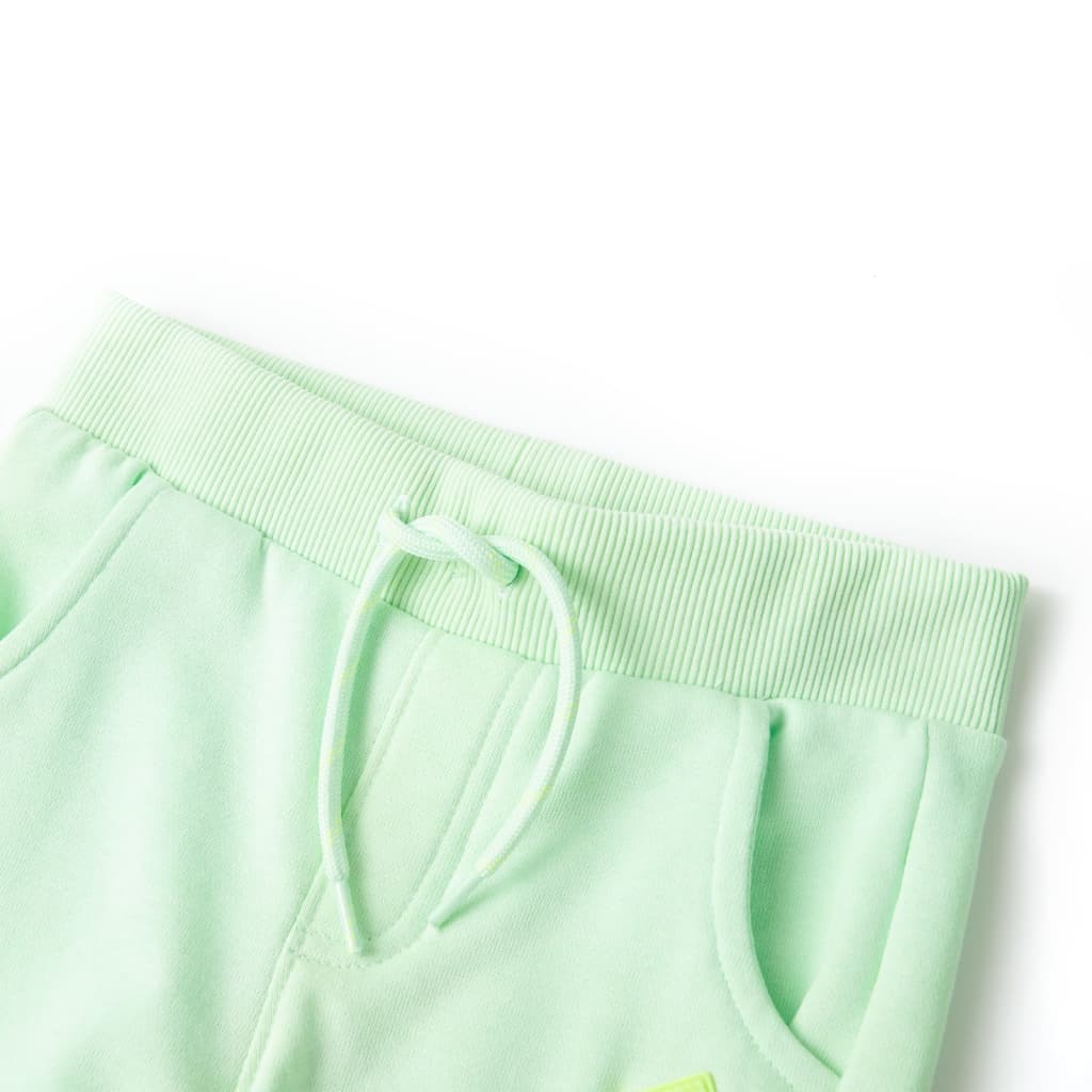 Vidaxl pantalon de jogging pour enfants 128 vert vif