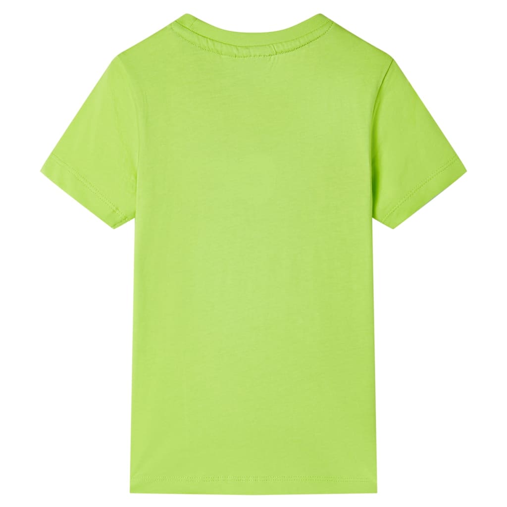Vidaxl Child's Shirt avec manches courtes 92 limegroen