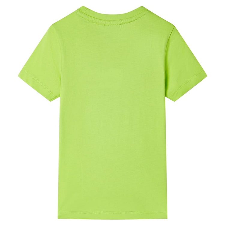 Vidaxl Child's Shirt avec manches courtes 104 limegroen
