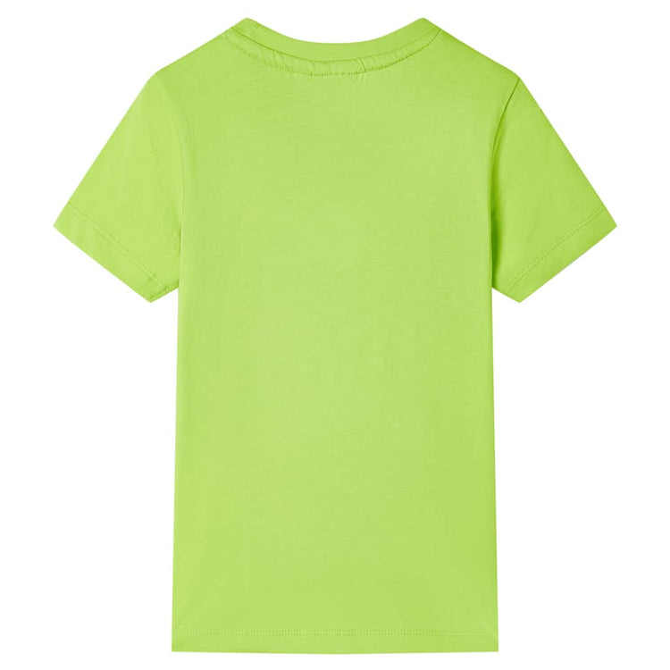 Vidaxl Child's Shirt avec manches courtes 116 limegroen