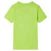 Vidaxl Child's Shirt avec manches courtes 140 limegroen
