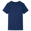 Vidaxl Child's Shirt avec manches courtes 140 bleu foncé
