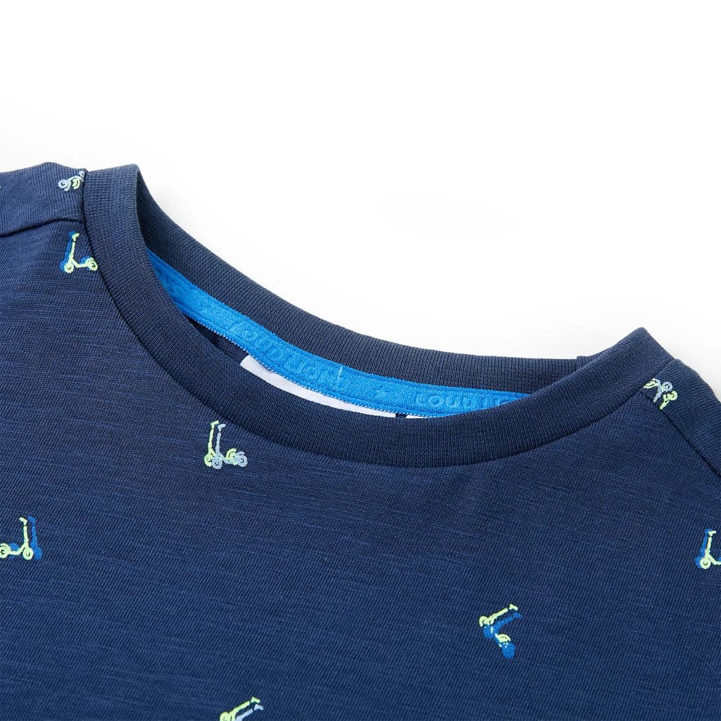 Vidaxl Child's Shirt 116 Bleu foncé