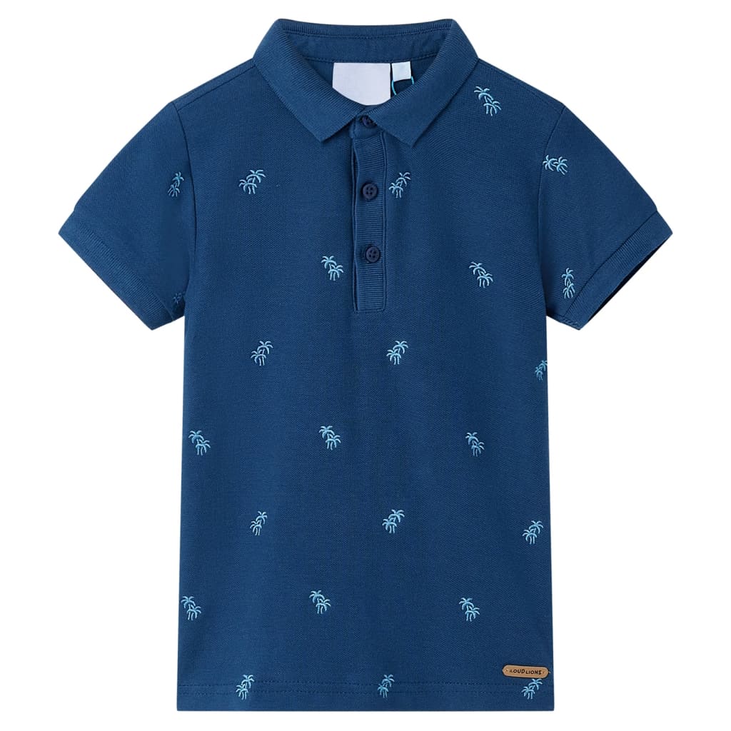 Vidaxl Children's Polo 104 bleu foncé
