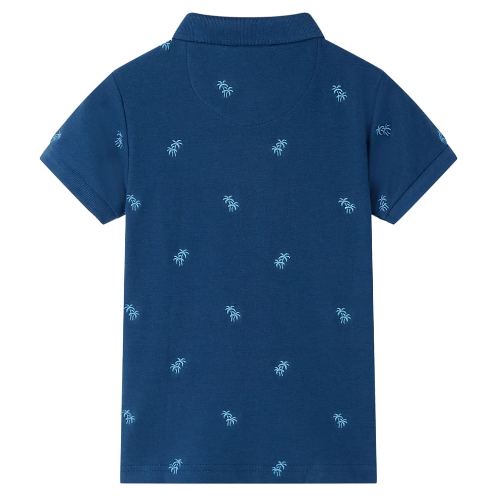 Vidaxl Polo pour enfants 140 bleu foncé