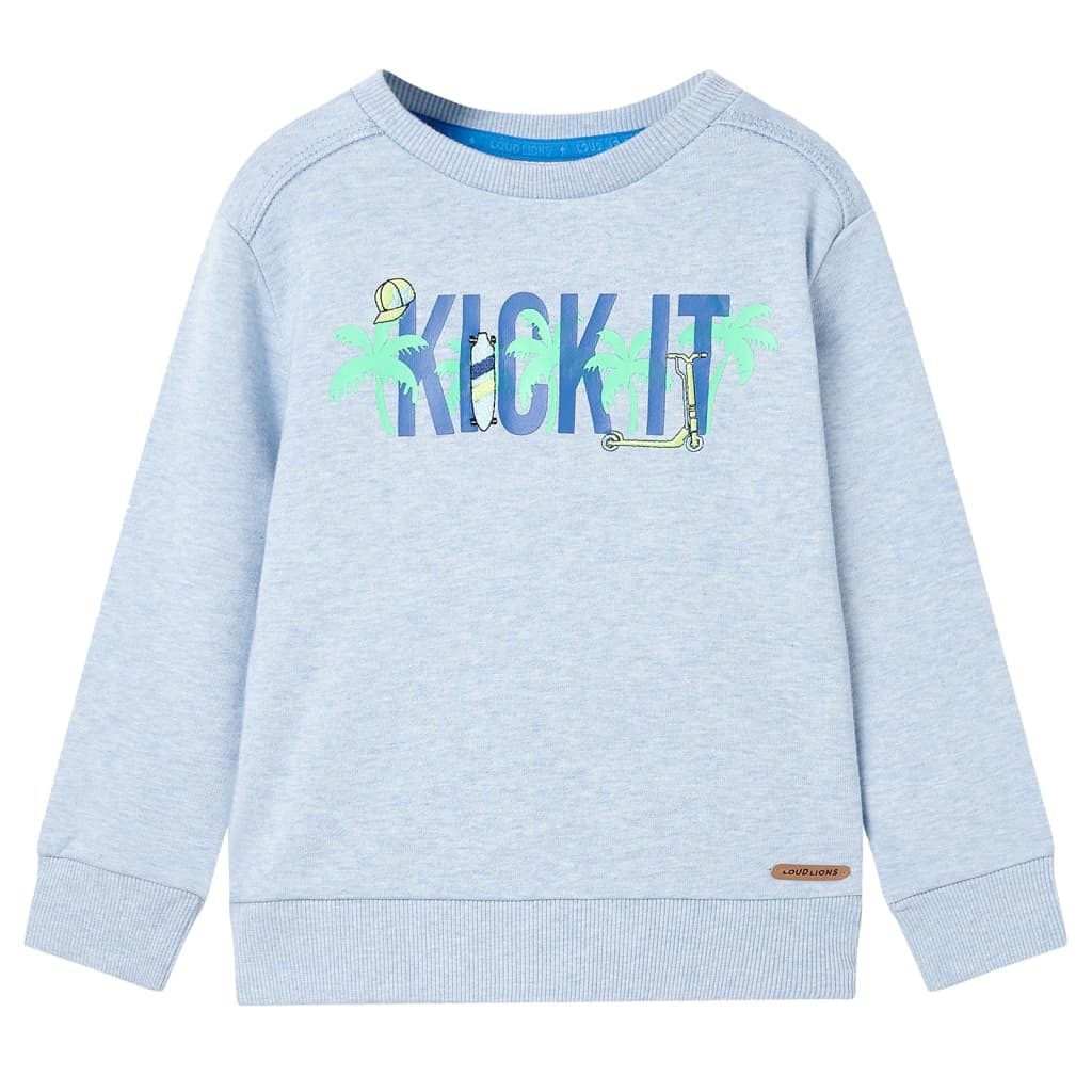 Vidaxl Pull pour enfants 92 Bleu doux mélangé
