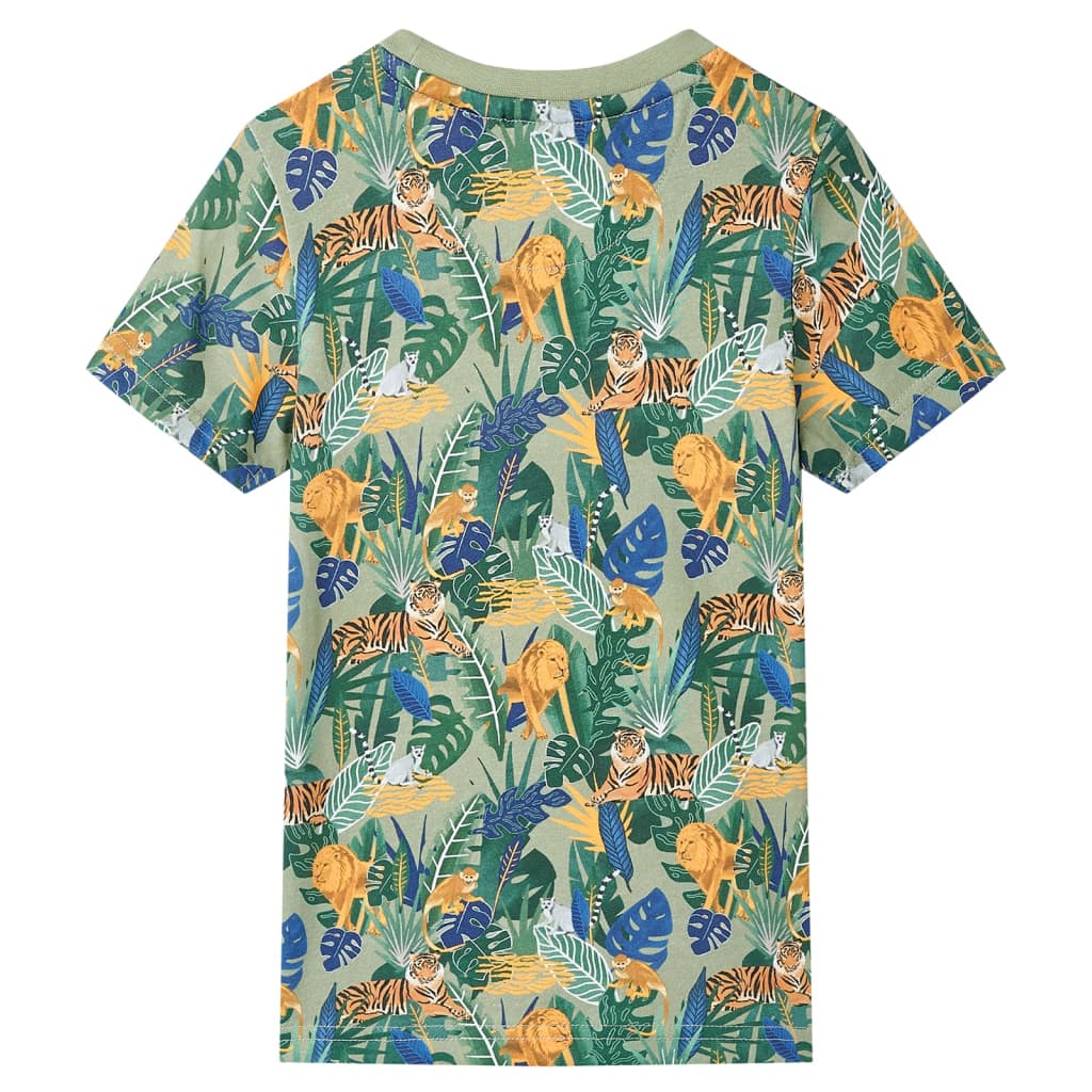 Vidaxl Children's Shirt avec manches courtes 92 multi-colorants