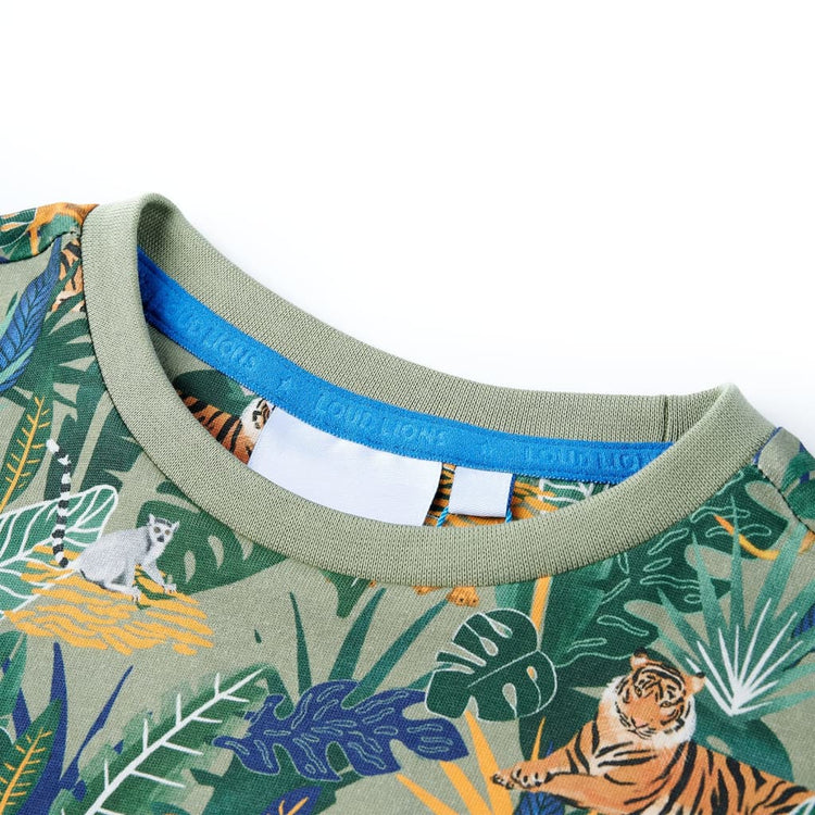 Chemise pour enfants vidaxl avec manches courtes 116 multi-colorants