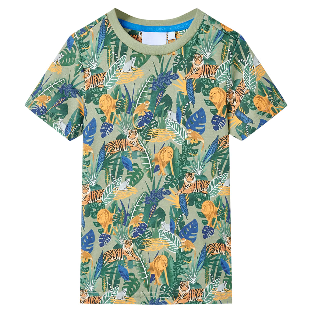 Vidaxl Children's Shirt avec manches courtes 140 multi-colorants