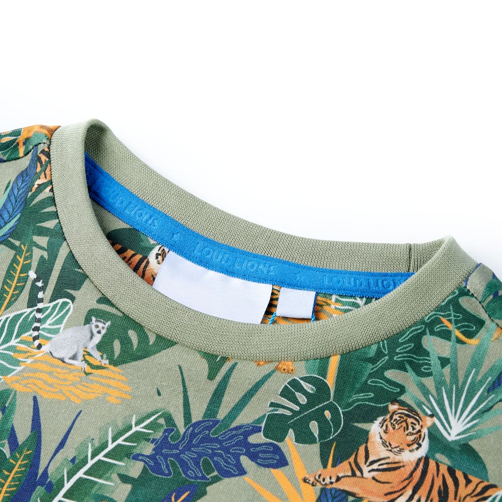 Vidaxl Children's Shirt avec manches courtes 140 multi-colorants