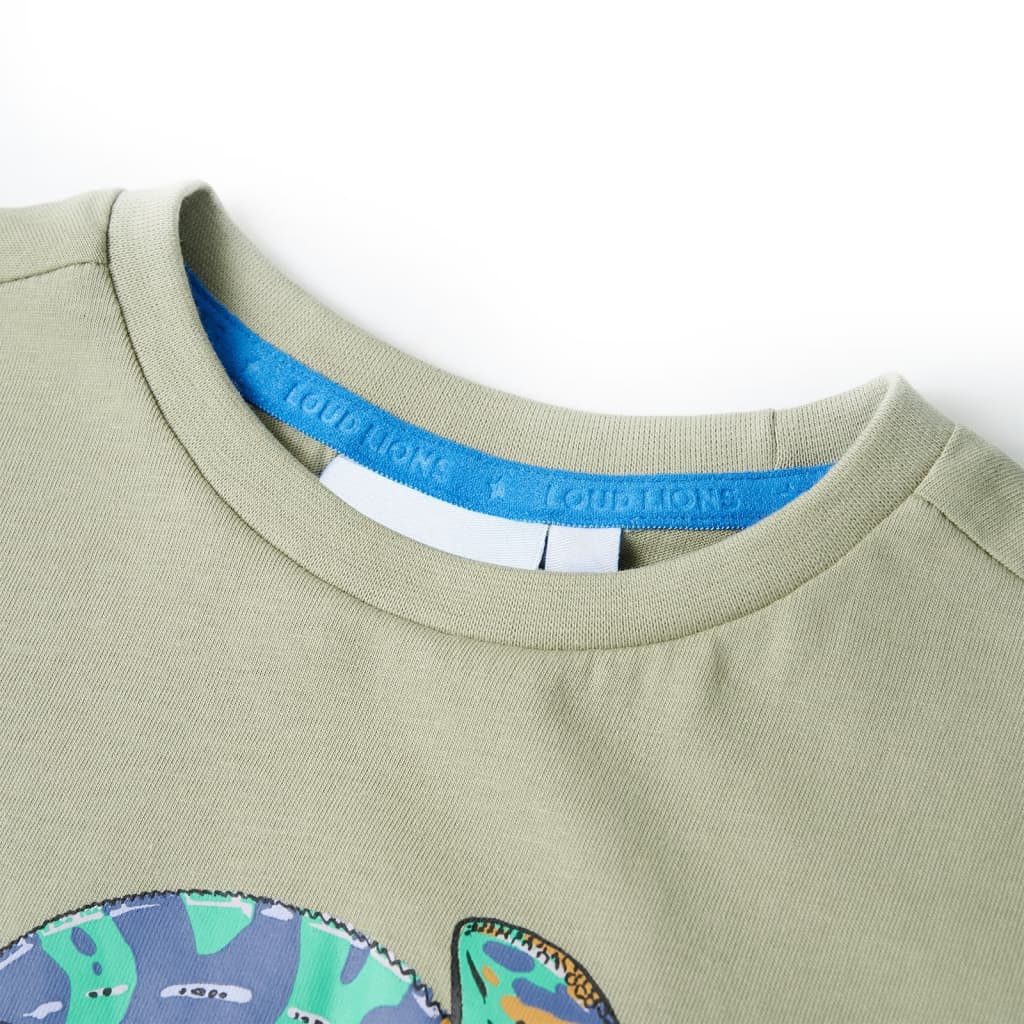 Vidaxl Child's Shirt avec manches courtes 92 Light Kakikientig