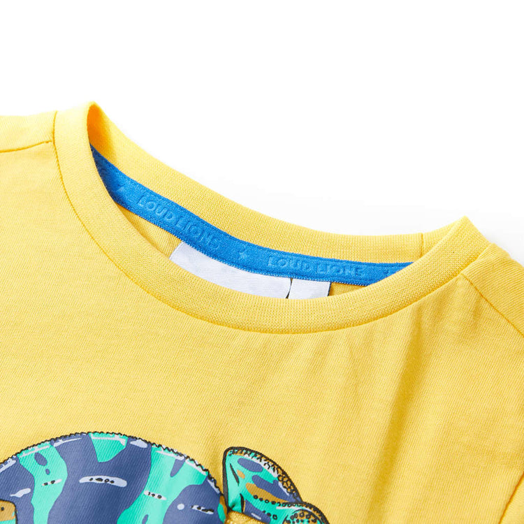 Vidaxl Child's Shirt avec manches courtes 116 Couleur de cuivre clair