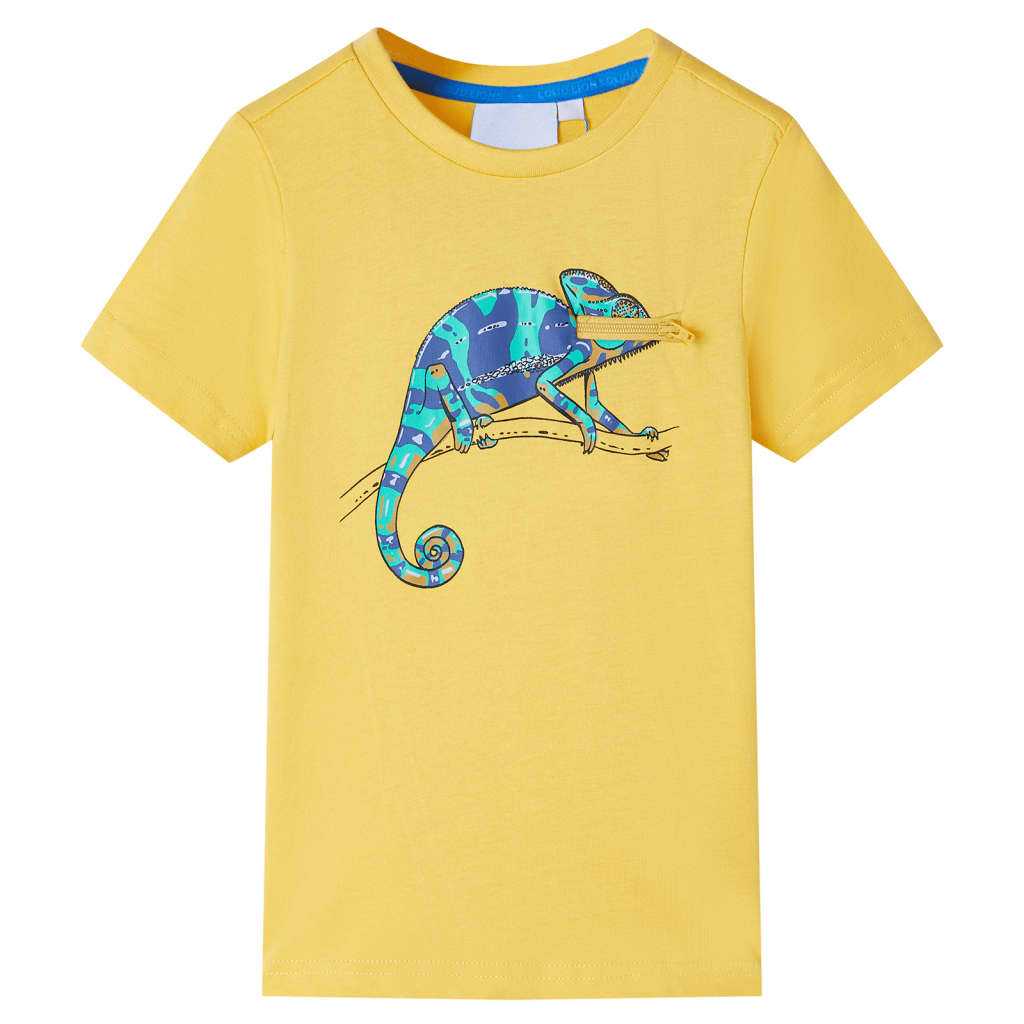 Vidaxl Child's Shirt avec manches courtes 140 Copper clair colorés
