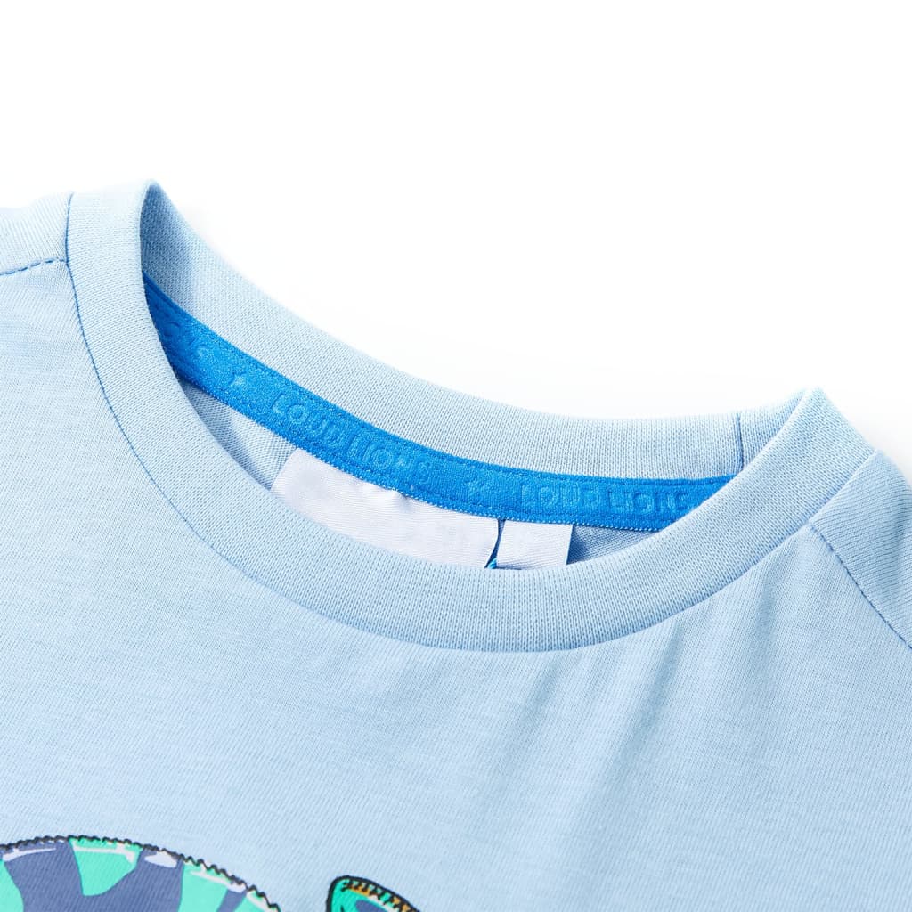 Vidaxl Child's Shirt avec manches courtes 92 bleu clair