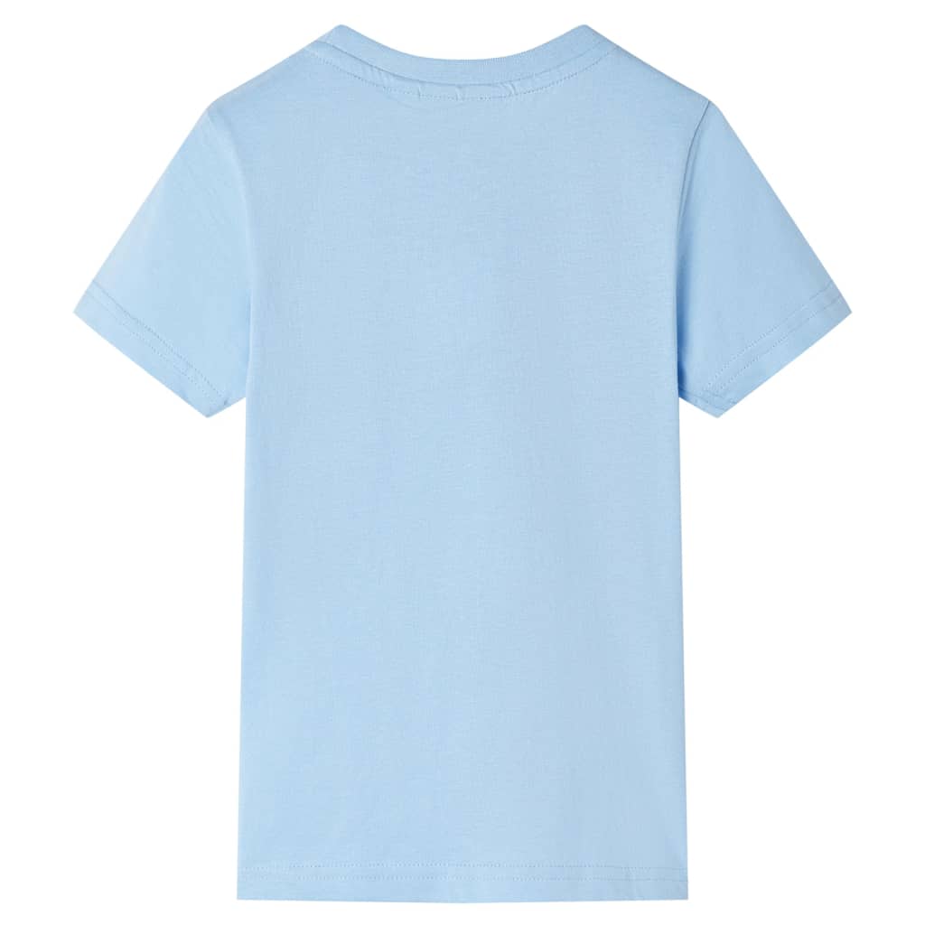 Vidaxl Child's Shirt avec manches courtes 104 bleu clair