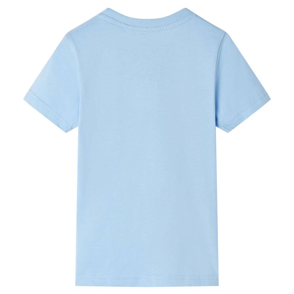 Vidaxl Child's Shirt avec manches courtes 128 bleu clair