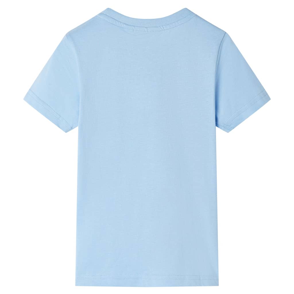 Vidaxl Child's Shirt avec manches courtes 140 bleu clair