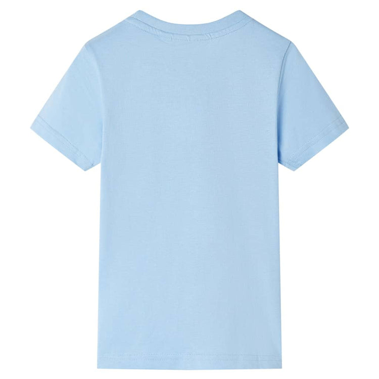 Vidaxl Child's Shirt avec manches courtes 140 bleu clair