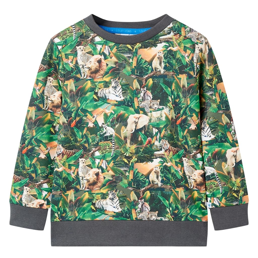Pull pour enfants Vidaxl 116 oudpetrol