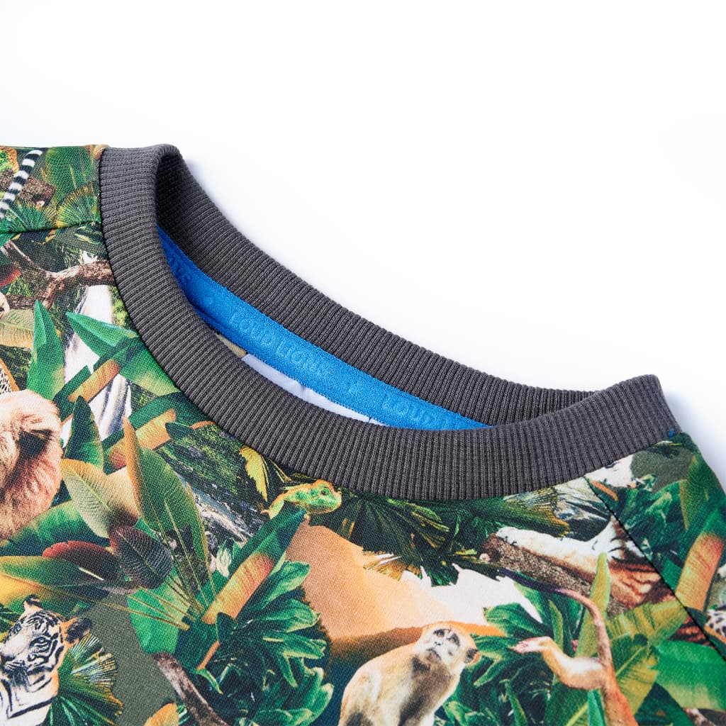 Pull pour enfants Vidaxl 116 oudpetrol