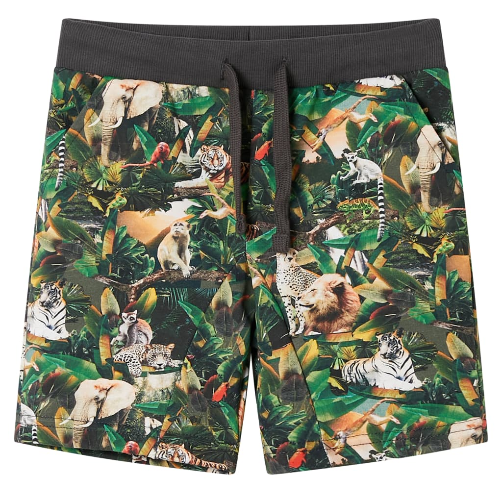 Vidaxl Children's Short avec Trekkoord 92 Oudpetrol