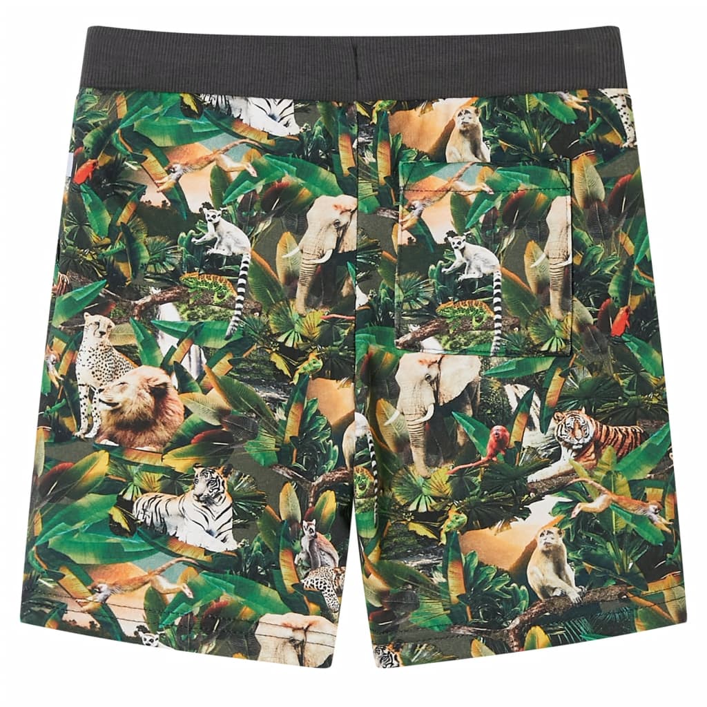 Vidaxl Children's Short avec Trekkoord 92 Oudpetrol