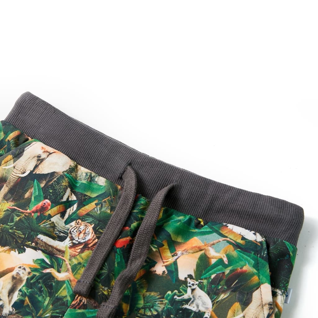 Vidaxl Children's Short avec Trekkoord 92 Oudpetrol