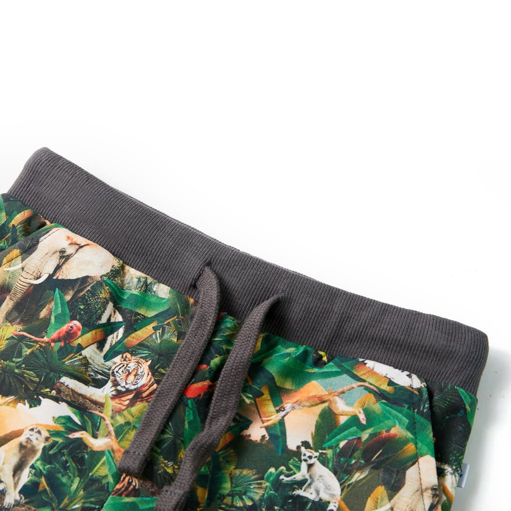 Short pour enfants vidaxl avec trekkoord 140 oudpetrol