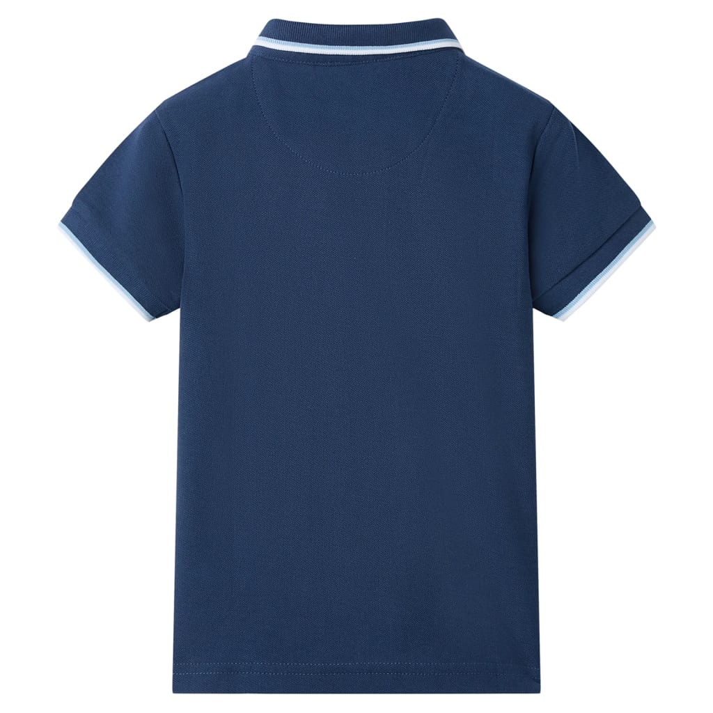 Vidaxl Polo pour enfants 92 bleu foncé