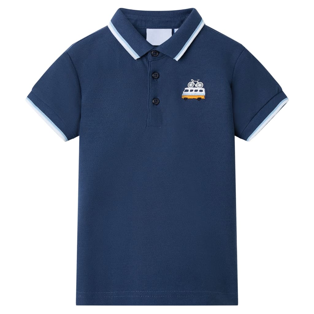 Vidaxl Children's Polo 104 bleu foncé